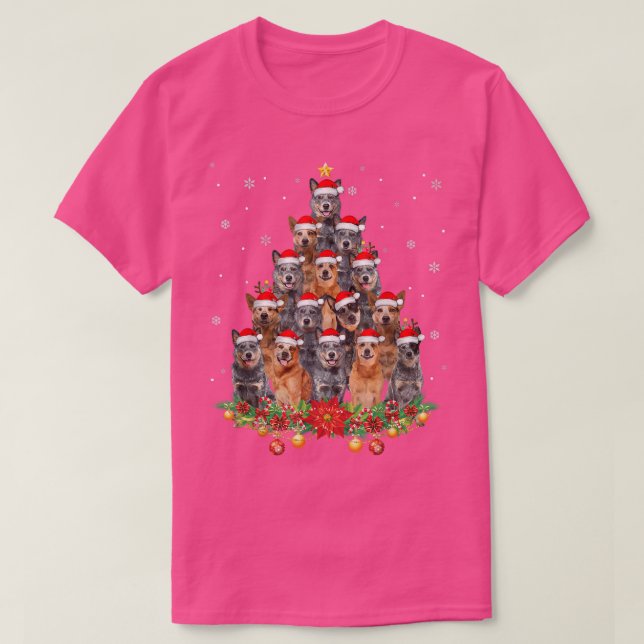 Chiens de bétail australiens arbre de Noël Sweat N (Design devant)