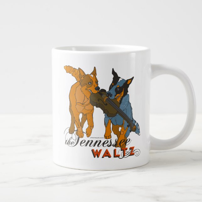Chiens de bovins australiens Tennessee Waltz Mug (Droite)