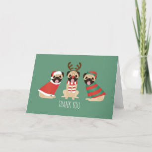 Chiens de Carlin de Noël Merci