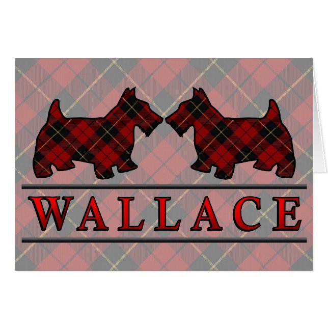 Chiens de Clan Wallace Tartan Scottie (Devant horizontal)
