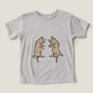 Chiens de danse antiques : Jig de pige Vintage fan