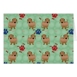 Chiens de dessin - Dachsund Red Tiled v1