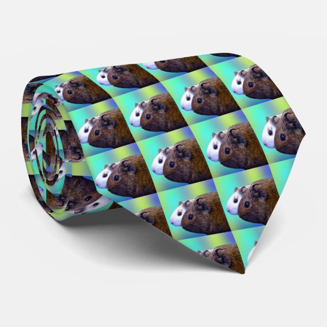 Chiens De Guinée Brown Et Blancs, Cravates (Roulé)