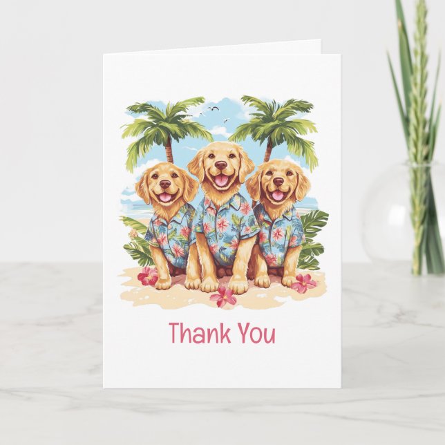 Chiens de Merci d'or de triever Chemises hawaiienn (Devant)