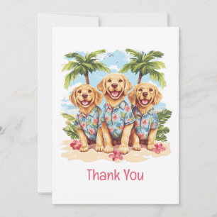 Chiens de Merci d'or de triever Chemises hawaiienn