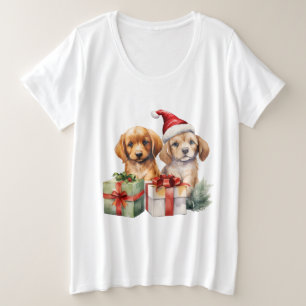 Chiens De Noël Avec Cadeaux