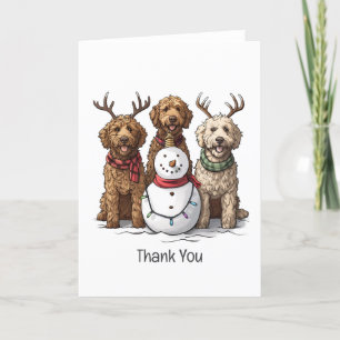Chiens de Noël Goldendoodle Merci