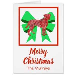 Chiens de Noël mignons Chien de Noël et carte de m
