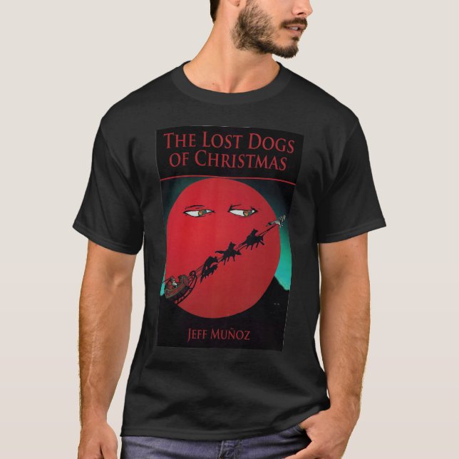 Chiens de Noël perdus T-shirt couverture (Devant)