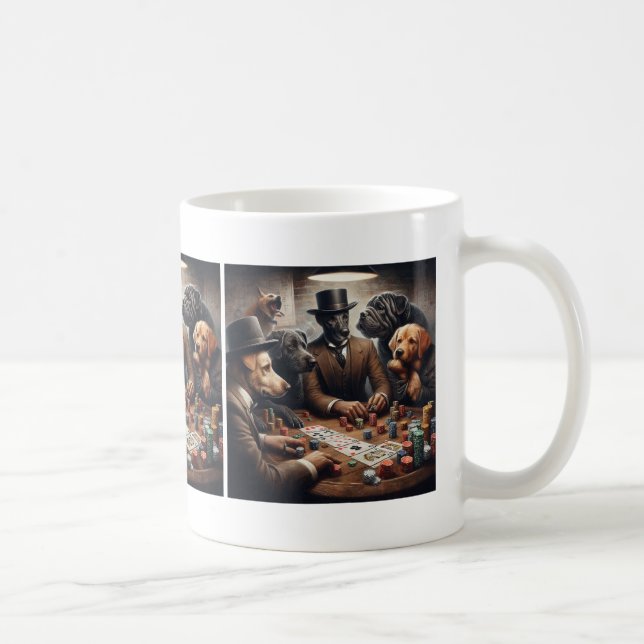 Chiens de poker Café Mug (Droite)