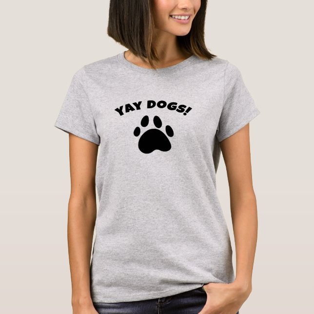 Chiens de Yay ! T-shirt Empreinte de patte (Devant)