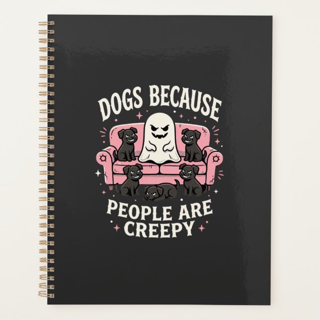 Chiens d'Halloween effrayants parce que les gens s (Devant)
