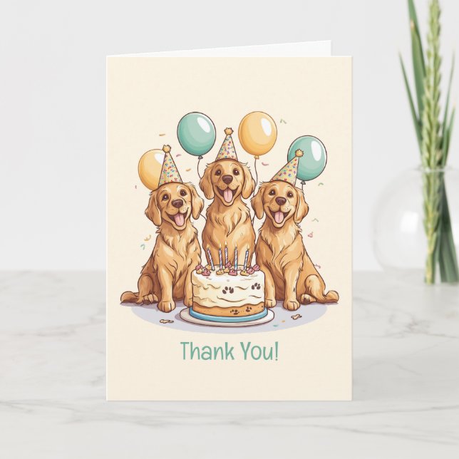 Chiens d'or de l'année d'anniversaire du Merci (Devant)