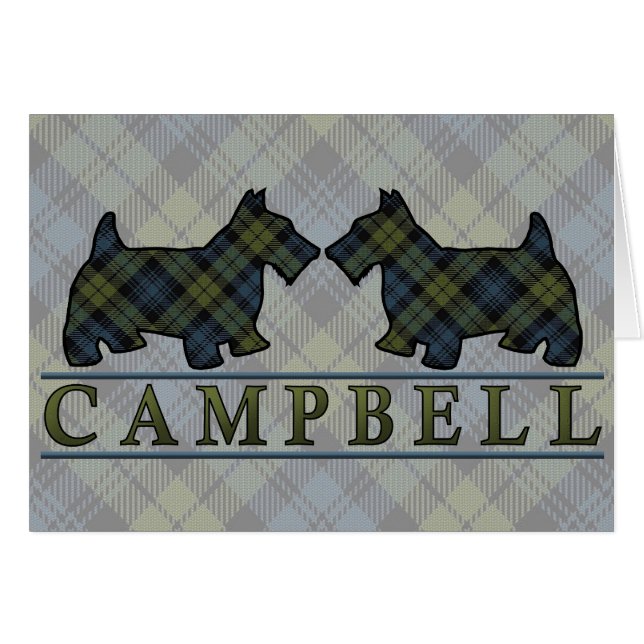 Chiens écossais Campbell Tartan (Devant horizontal)