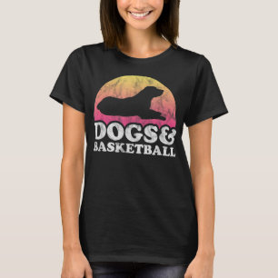 Chiens et basket-ball Hommes ou femmes T-shirt Chi
