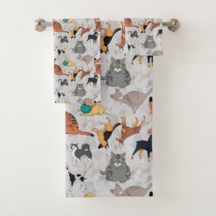 Chiens Et Chats Cutes Design Motif