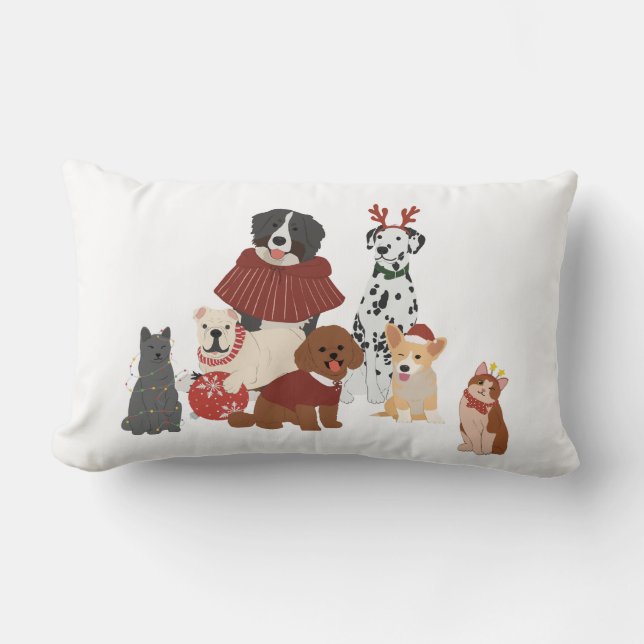 Chiens et chats oreiller de famille (Recto)