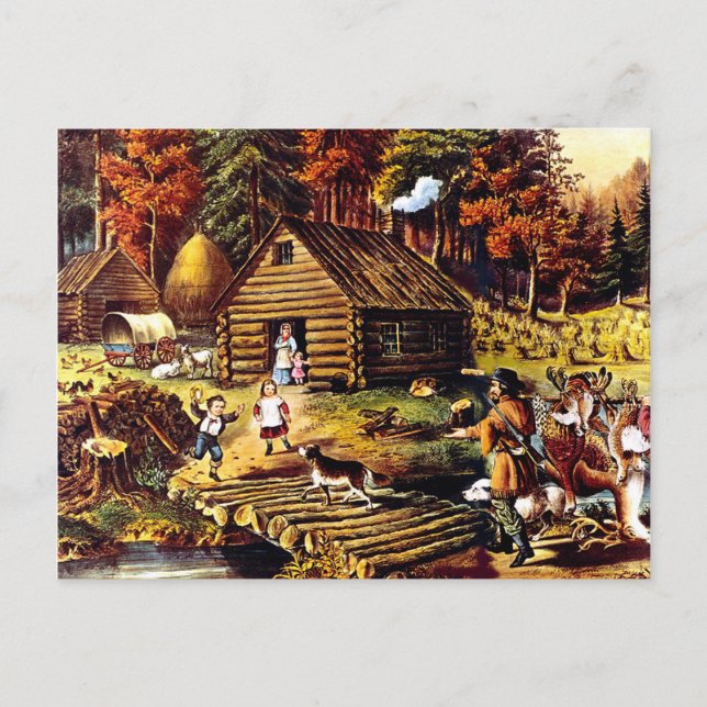 Chiens et fourches - Carte postale (Devant)
