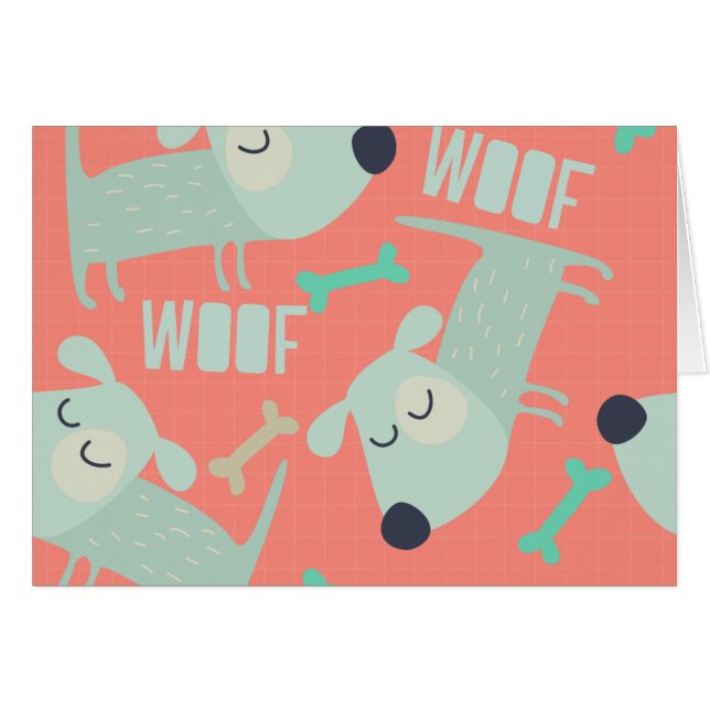 Chiens et os de Woof (Devant horizontal)