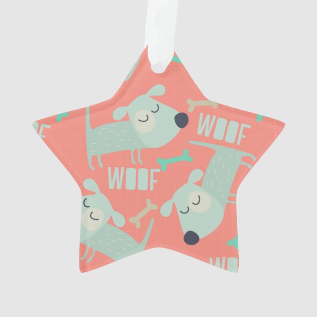 Chiens et os de Woof (dos)