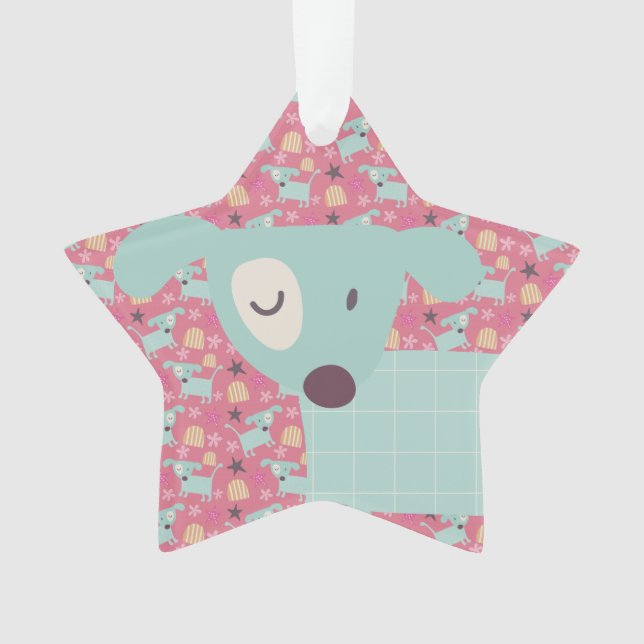 Chiens, étoiles et fleurs (devant)