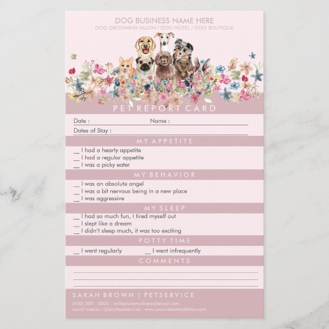 Chiens Groomer pour animaux de compagnie rose rous (Devant)