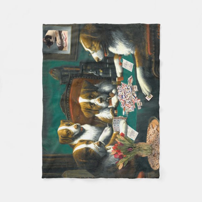 Chiens jouant la couverture d'heure-milliampère (Devant)