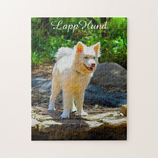 Chiens Lapphund. Puzzle (Vertical)