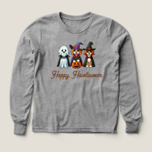 Chiens mignons comme fantôme, sorcière et vampire