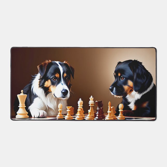 Chiens mignons Jouer À La Poitrine (Recto)