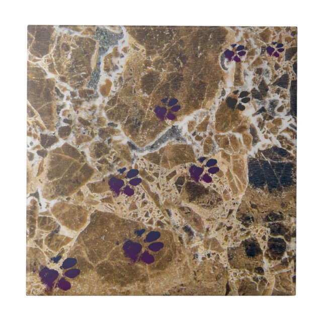 Chiens Paks Marbre Brown | Carreaux en céramique (Devant)