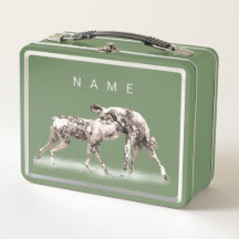 Chiens sauvages africains Lunchbox personnalisée