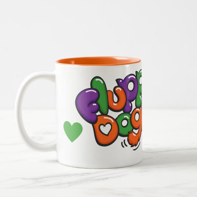 Chiens volants Caractère Moxie Deux Mug tonifié (Gauche)