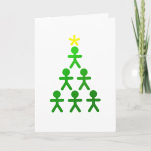 Chiffre carte de bâton d'arbre de Noël