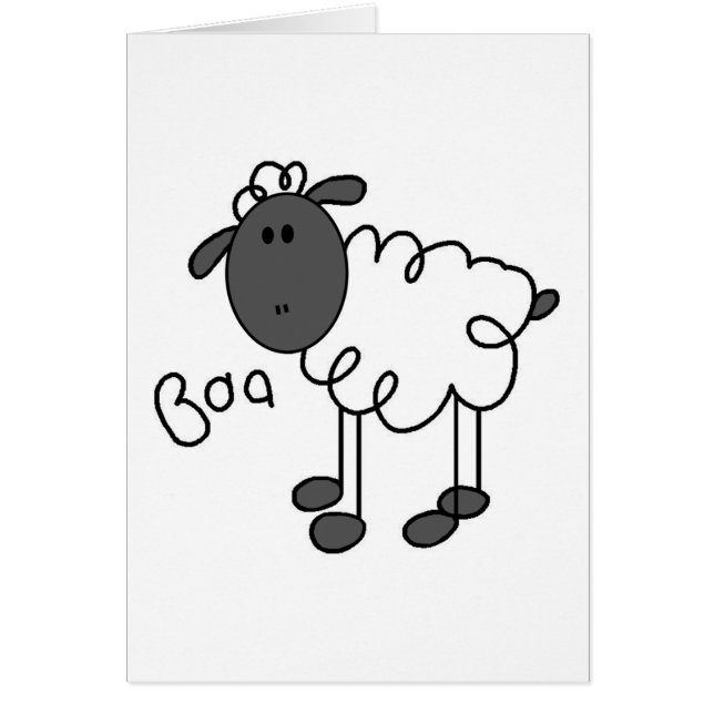 Chiffre carte de bâton de moutons (Devant)