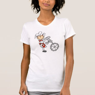 Chiffre chef de bâton à l'aide du T-shirts de
