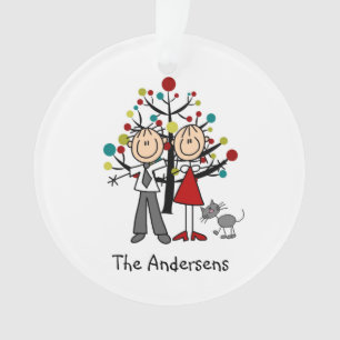 Chiffre couple de bâton avec l'ornement