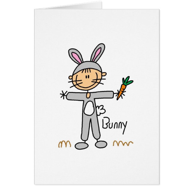 Chiffre de bâton dans la carte de costume de lapin (Devant)