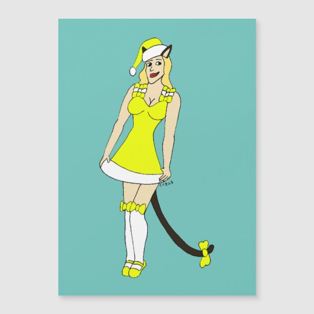 Chiffre de Noël jaune (Devant)