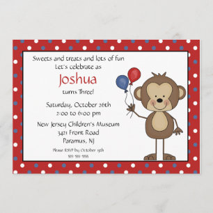 Chiffre ?ère invitation de bâton d'anniversaire de