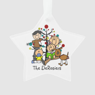 Chiffre famille de bâton avec l'ornement