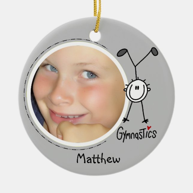 Chiffre masculin ornement de bâton de gymnastique (Devant)