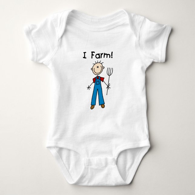 Chiffre T-shirts et cadeaux de bâton d'agriculteur (Devant)