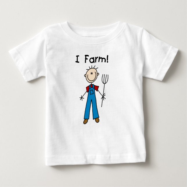 Chiffre T-shirts et cadeaux de bâton d'agriculteur (Devant)