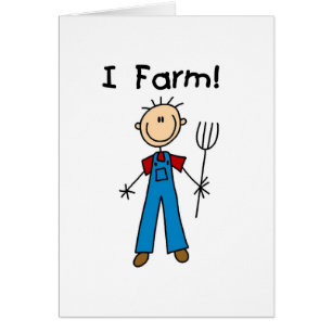 Chiffre T-shirts et cadeaux de bâton d'agriculteur