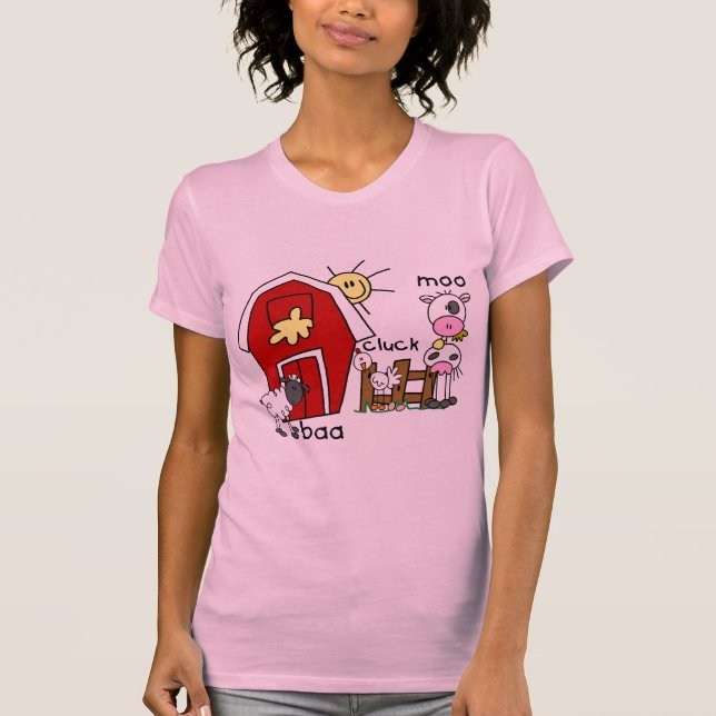 Chiffre T-shirts et cadeaux de bâton d'animaux de (Devant)