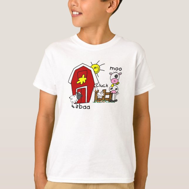 Chiffre T-shirts et cadeaux de bâton d'animaux de (Devant)