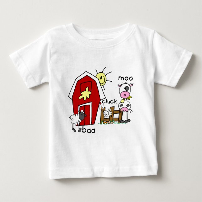 Chiffre T-shirts et cadeaux de bâton d'animaux de (Devant)