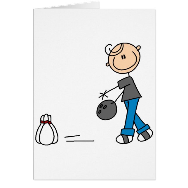 Chiffre T-shirts et cadeaux de bâton de bowling (Devant)