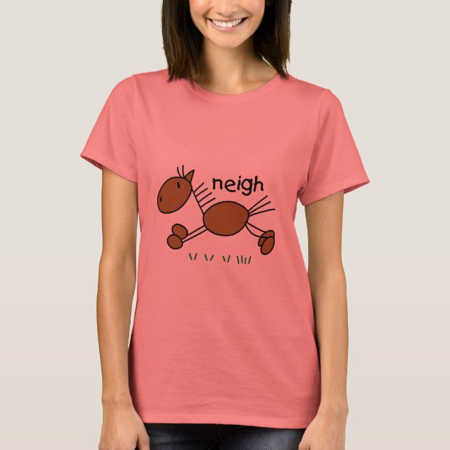 Chiffre T-shirts et cadeaux de bâton de cheval (Devant)